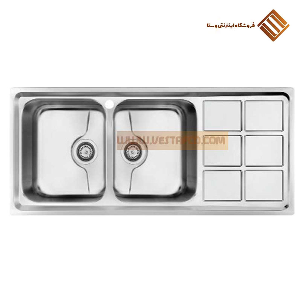 سینک فانتزی توکار دو لگن کلایبرگ S141