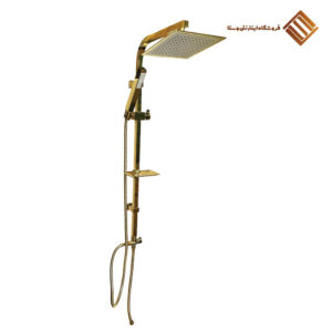 دوش حمام طلایی براق (G)داپ، مدل 1423 فلت
