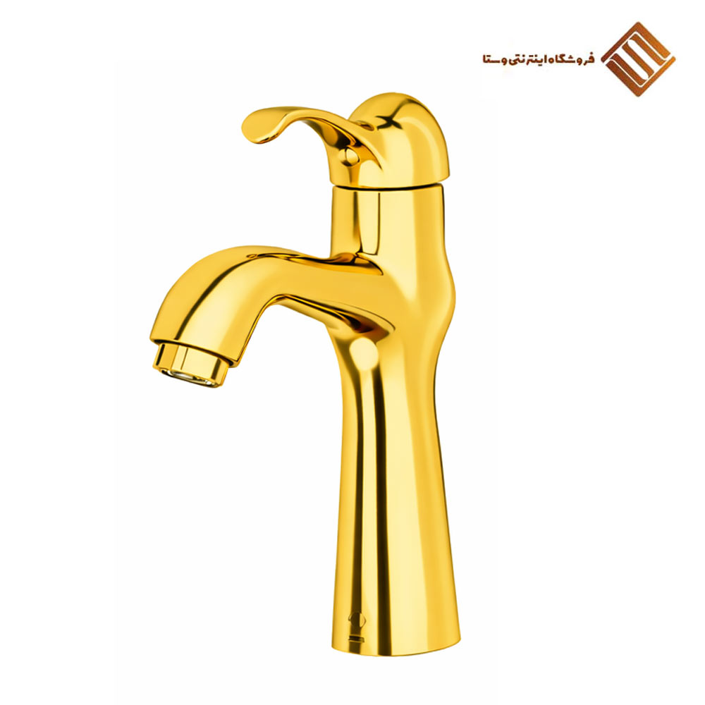 شیر روشویی ساتین طلا رابو