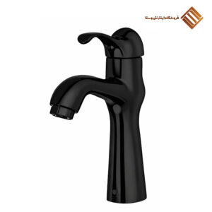 شیر روشویی ساتین مشکی رابو